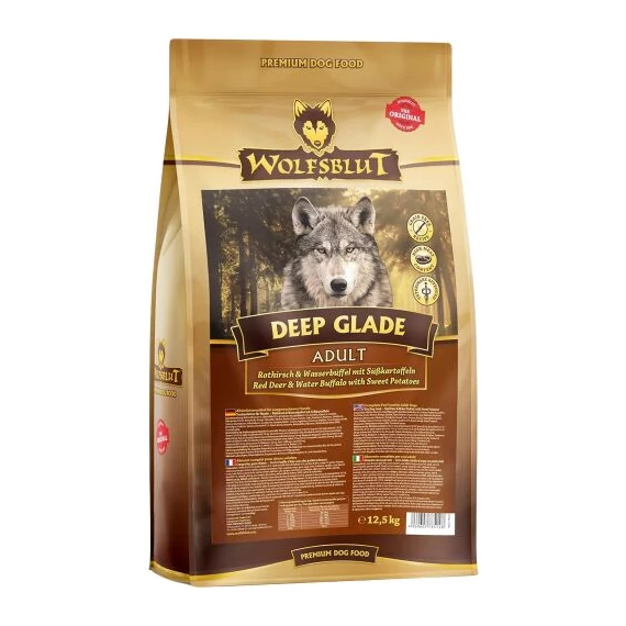 Wolfsblut Deep Glade Adult, Gímszarvas édesburgonyával 12.5kg